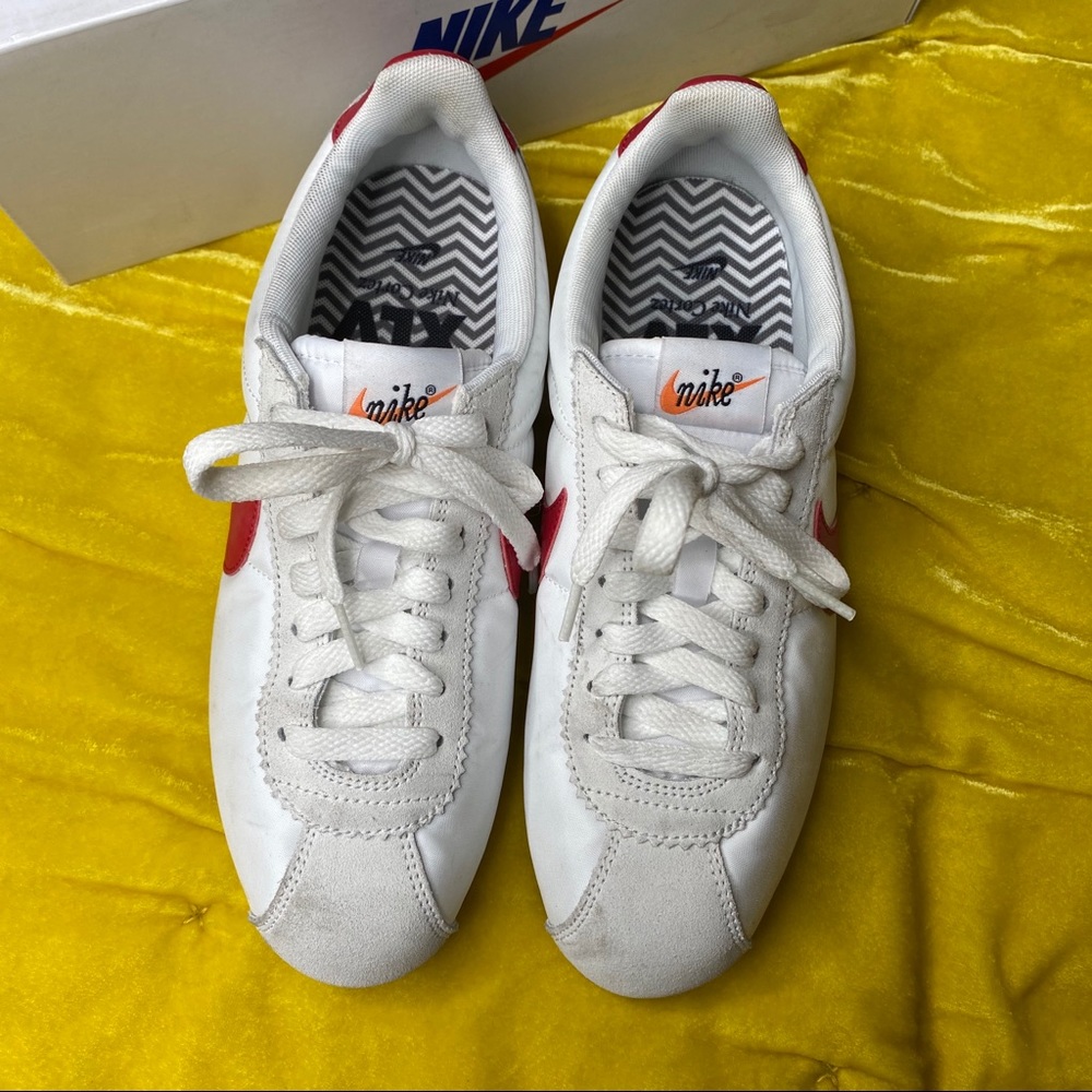 Nike Classic Cortez in White, Red, and Blue